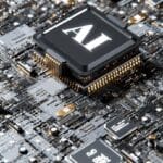 LongCat 2.0: Noul Model AI Chinezesc și Interesul BlackByte pentru Securitatea Cibernetică Cip de inteligență artificială marcat AI pe o placă de circuit, simbolizând modelul LongCat 2.0