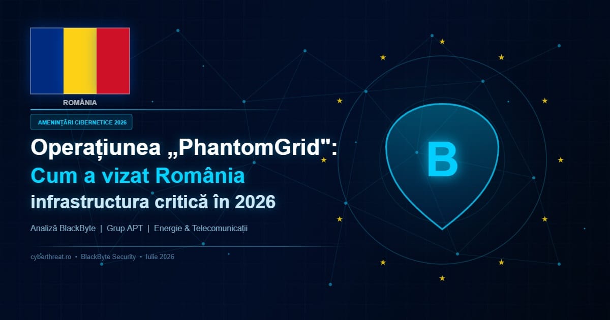 Operațiunea „PhantomGrid”: Cum a vizat România infrastructura critică în 2026